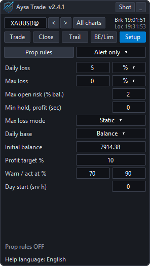 Prop page (prop-firm guard)